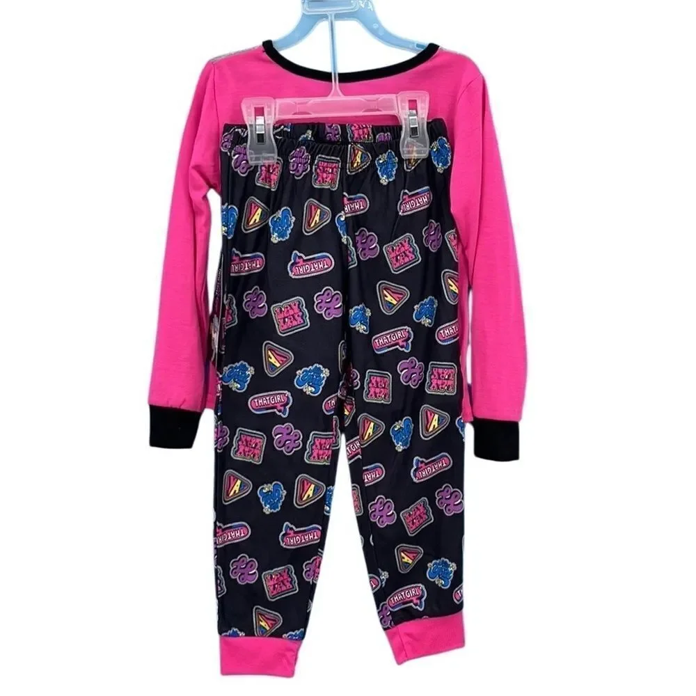Girls Long Sleeve Pajama Lounge 2-Piece Set 2-Pack Size XS 4/5